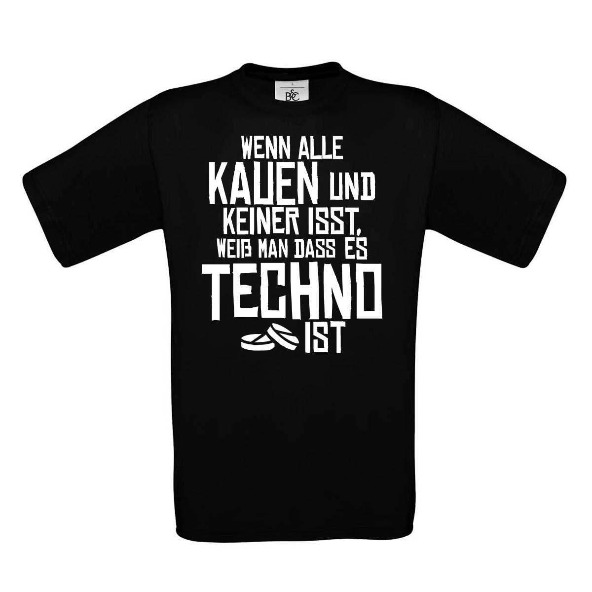 Bild von ES IST TECHNO - SHIRT (schwarz)