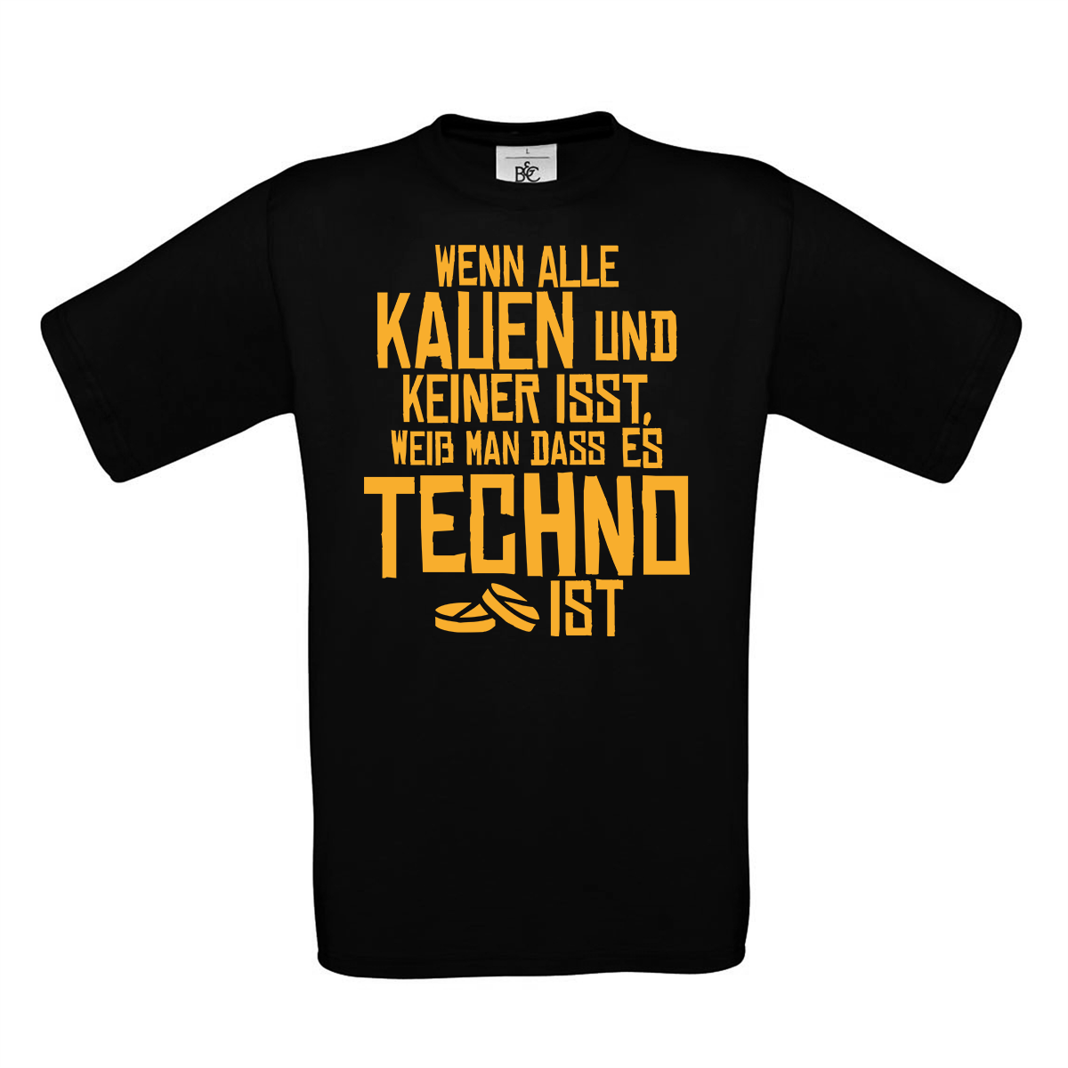 Bild von ES IST TECHNO - SHIRT (schwarz)